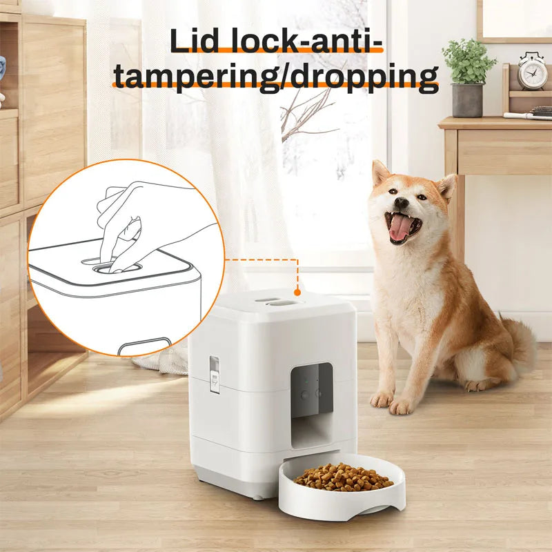 New Automatic Pet Feeder WiFi Version Automatic Cat Food Distributor Intelligently Controlled Pet Feeder Dog Feeder Pet Supplies