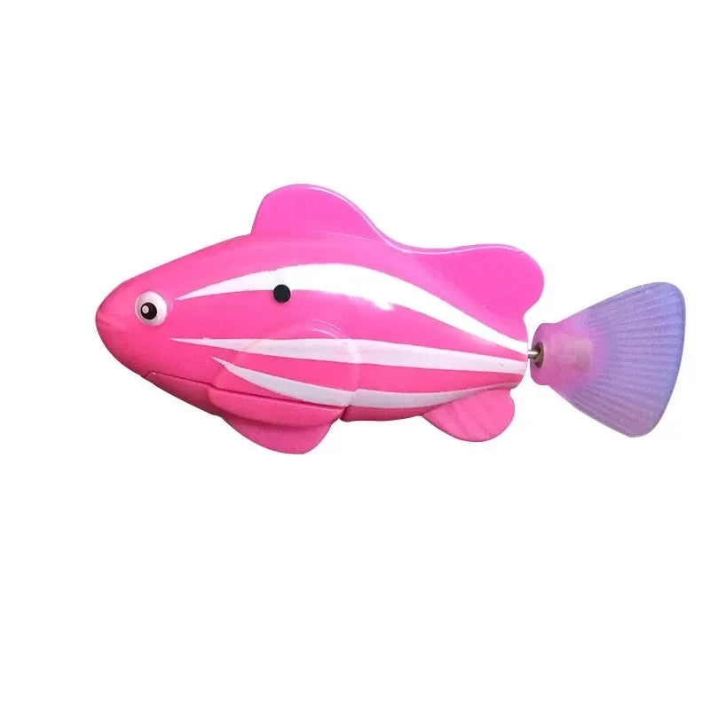 LED Robot Fish Cat Toy