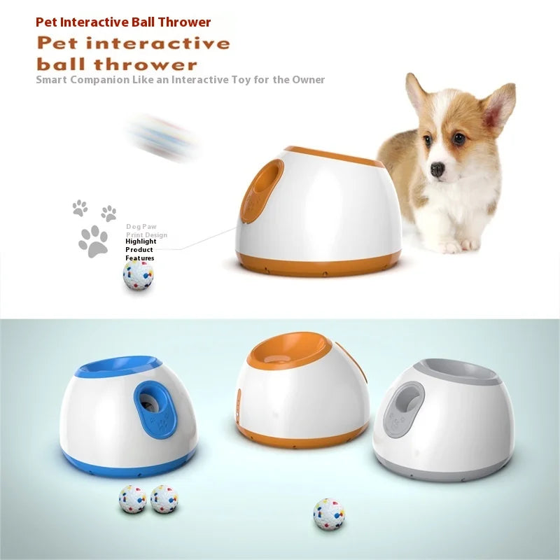 Automatic Dog Ball Launcher | Tennis Ball Thrower For Medium/Large Dogs | Interactive Fetch Toy With Smart Timer Function