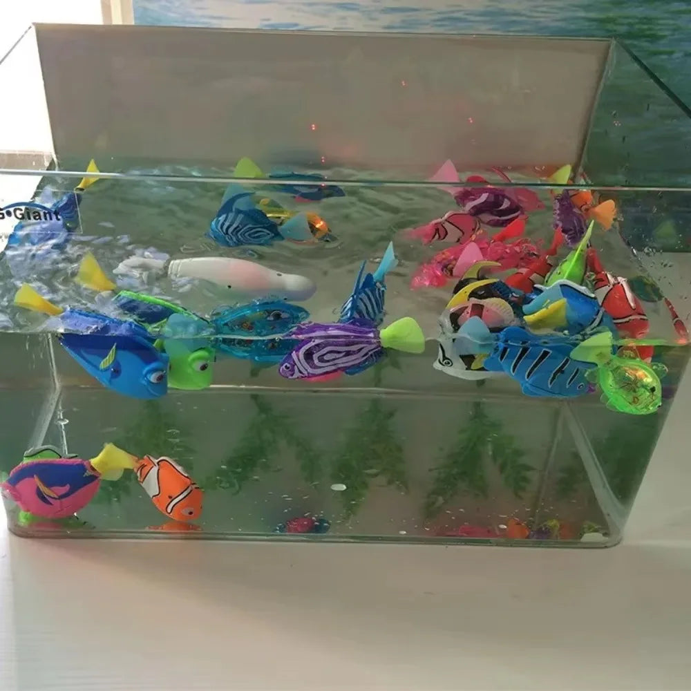 LED Robot Fish Cat Toy