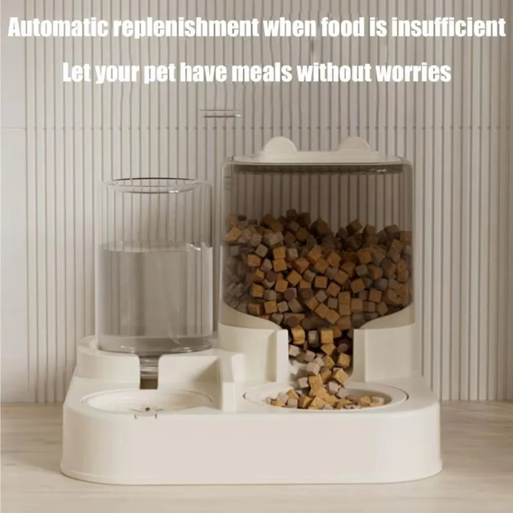 Cat Feeding All-in-one Machine Dog Cat Bowl with Water Dispenser Dog Food Automatically Circulates Cat Food and Pet Supplies
