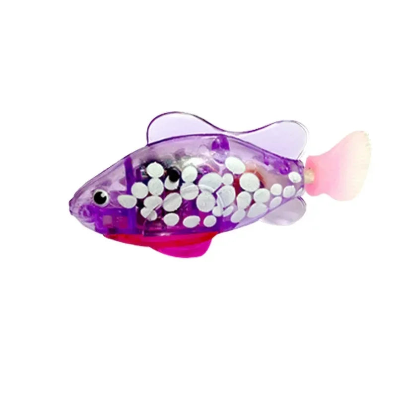 LED Robot Fish Cat Toy