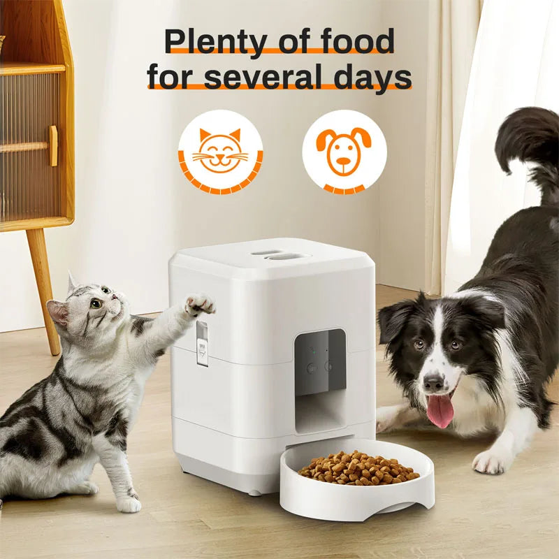 New Automatic Pet Feeder WiFi Version Automatic Cat Food Distributor Intelligently Controlled Pet Feeder Dog Feeder Pet Supplies