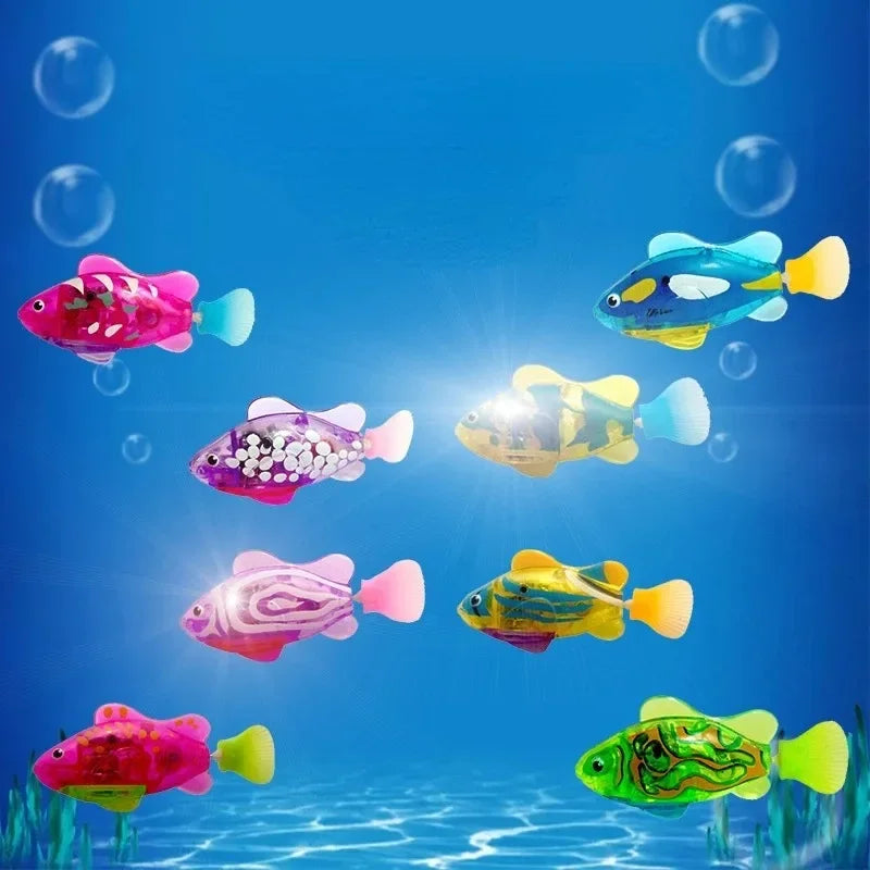LED Robot Fish Cat Toy
