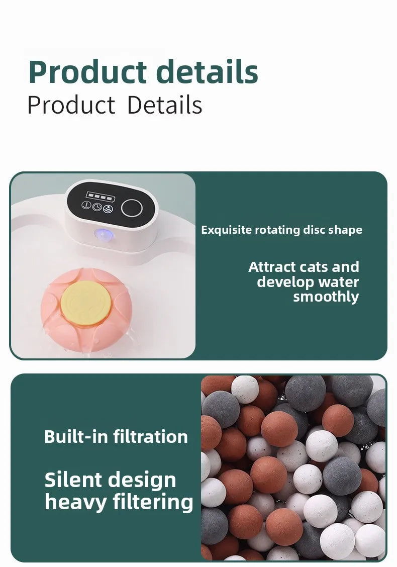 Cat mobile water dispenser wireless intelligent induction water out of the pet water dispenser large capacity