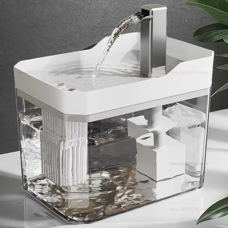 1.5L Cat Water Fountain Automatic Water Dispenser USB Live Circulation Filter Pet Drinker Quiet Pet Water Fountain Cat Small Pet
