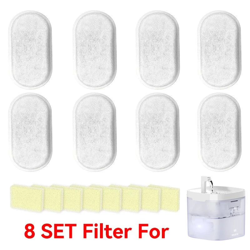 ROJECO Water Fountain Replaceable Filter Only for Transparent Cat Water Fountain for Cats Drinkers Pet Dog Water Purifier Filter