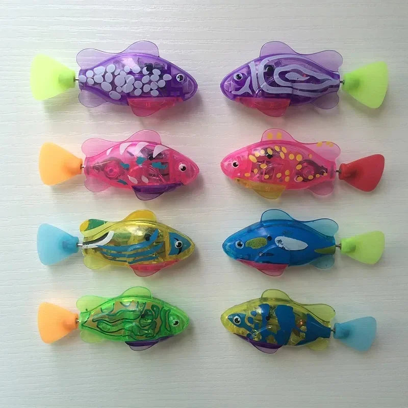 LED Robot Fish Cat Toy