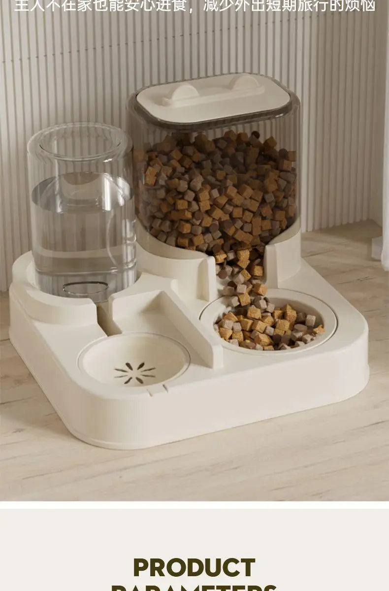 Cat Feeding All-in-one Machine Dog Cat Bowl with Water Dispenser Dog Food Automatically Circulates Cat Food and Pet Supplies