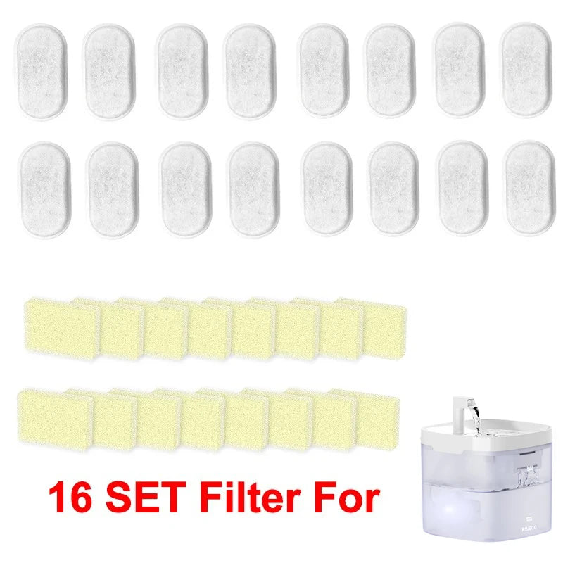 ROJECO Water Fountain Replaceable Filter Only for Transparent Cat Water Fountain for Cats Drinkers Pet Dog Water Purifier Filter