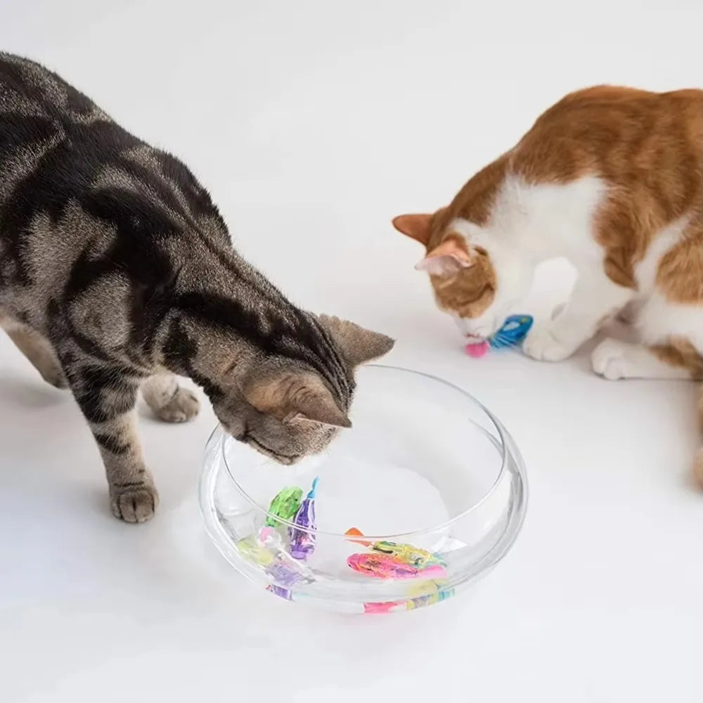 LED Robot Fish Cat Toy