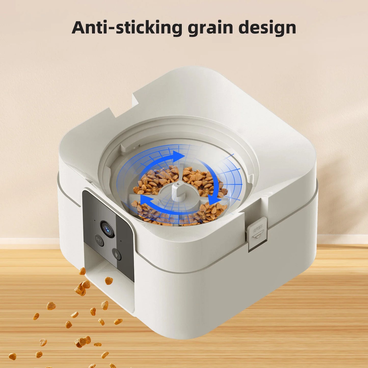 2L Smart Pet Feeder with Video Automatic Feeder Dried Dog Food Dispenser Timed Quantization WIFI Control Cat Feeder Pet Dog Bowl