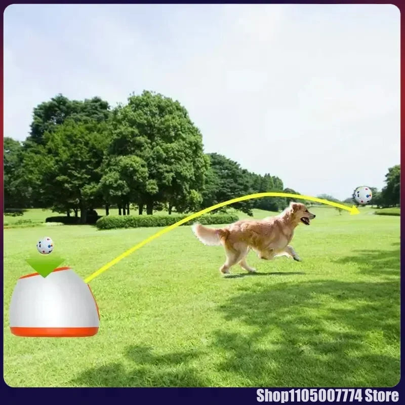 Automatic Dog Ball Launcher | Tennis Ball Thrower For Medium/Large Dogs | Interactive Fetch Toy With Smart Timer Function