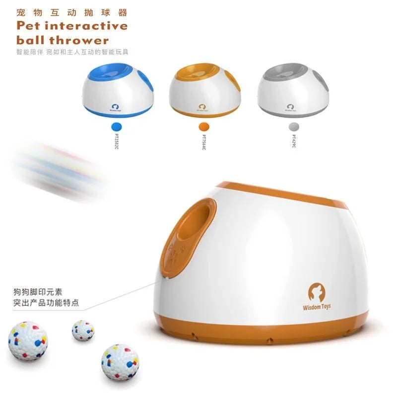 Automatic Dog Ball Launcher | Tennis Ball Thrower For Medium/Large Dogs | Interactive Fetch Toy With Smart Timer Function