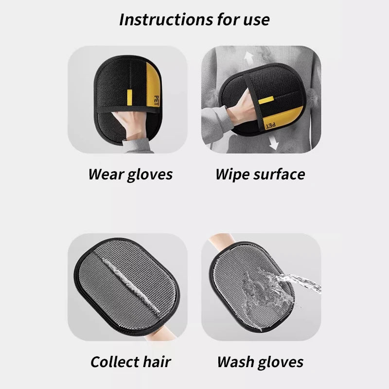 Pet Hair Cleaning Gloves
