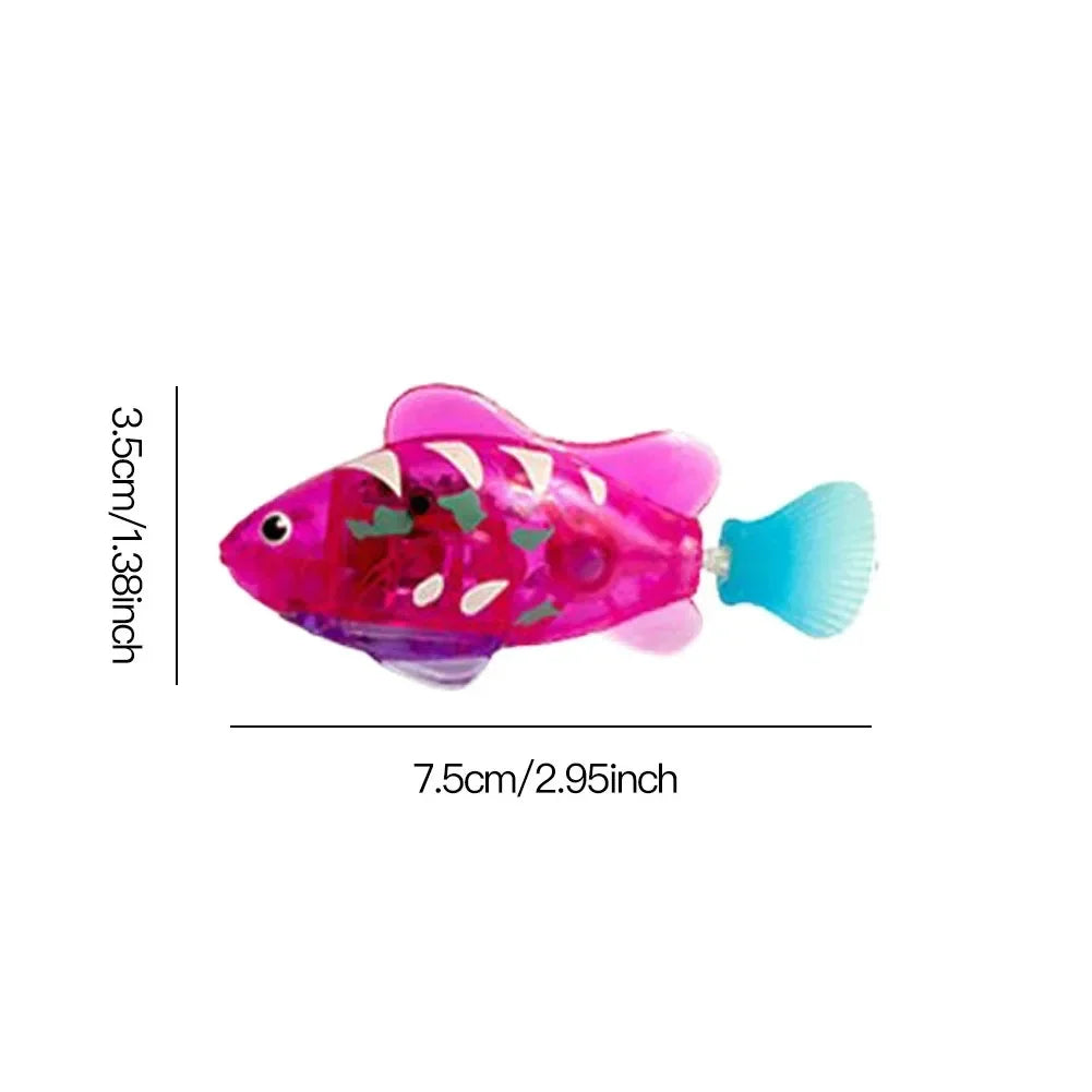 LED Robot Fish Cat Toy