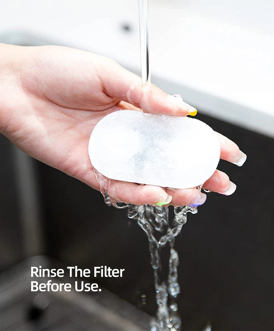 ROJECO Water Fountain Replaceable Filter Only for Transparent Cat Water Fountain for Cats Drinkers Pet Dog Water Purifier Filter