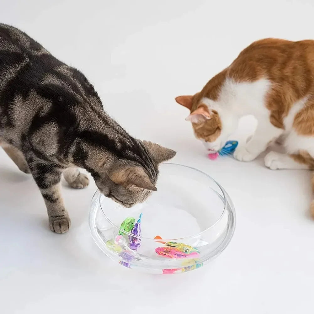 LED Robot Fish Cat Toy