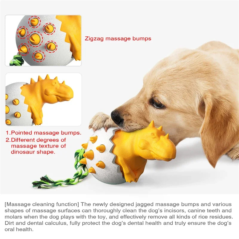 Dinosaur Egg Dog Chew Toy