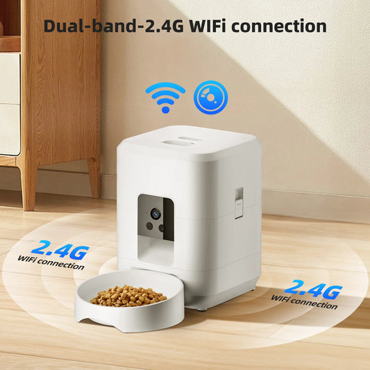 2L Smart Pet Feeder with Video Automatic Feeder Dried Dog Food Dispenser Timed Quantization WIFI Control Cat Feeder Pet Dog Bowl