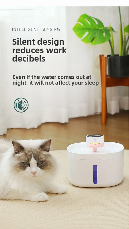 Cat mobile water dispenser wireless intelligent induction water out of the pet water dispenser large capacity